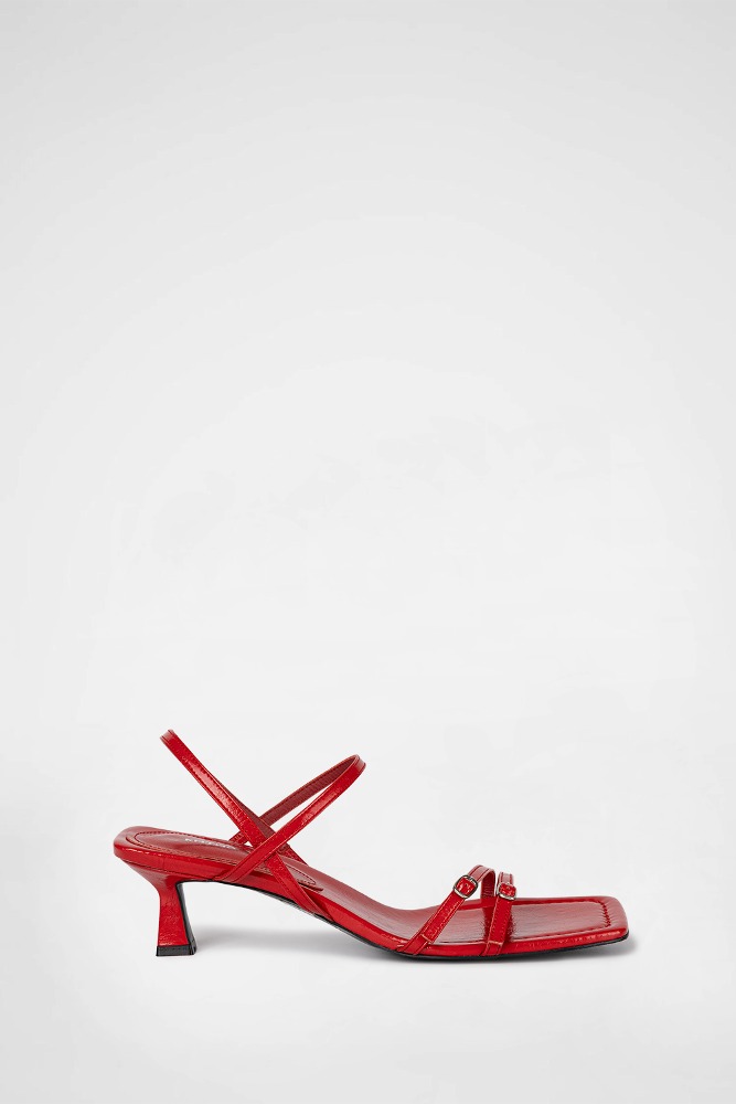 [5/17 SHIPPING] SLICK BASIC SANDALS / RED